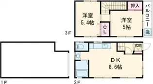 東京都葛飾区新小岩4【一戸建】の間取り