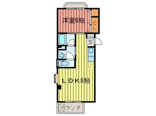 エスタシオン甲子【2階】の間取り