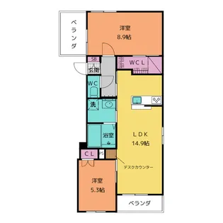 BASE富岳【3階】の間取り