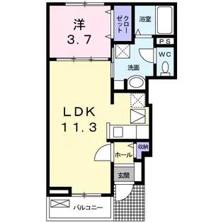 ブリアンローズ【1階】の間取り