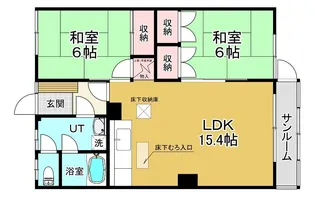 深瀬マンション【1階】の間取り