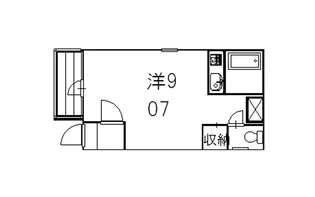 京都府京都市左京区松ケ崎堂ノ上町【マンション】の間取り