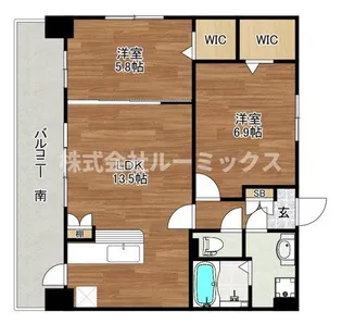 福岡県福岡市東区筥松2【マンション】の間取り