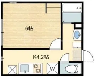 カシータ松戸【1階】の間取り