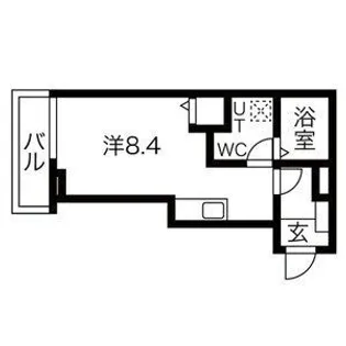 1Rの間取り画像