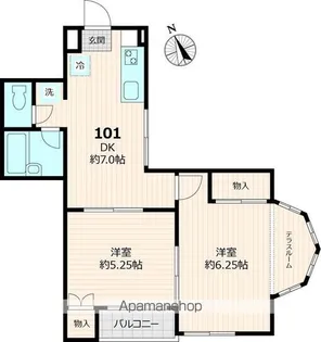 メゾンソレイユ【1階】の間取り