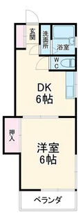 武蔵屋 参番館【3階】の間取り