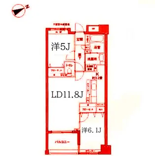 神奈川県横浜市中区本牧町2【マンション】の間取り