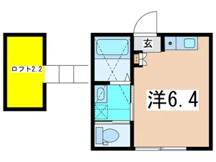 ヴェルジュ港南【2階】の間取り