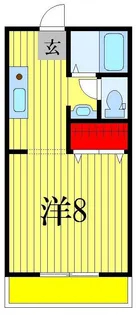 パナハイツ三山A【2階】の間取り