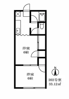東京都目黒区目黒本町2【アパート】の間取り