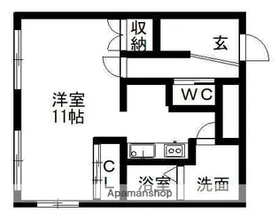 中商ビル【4階】の間取り