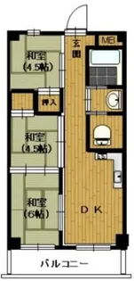 大森永谷マンション【4階】の間取り