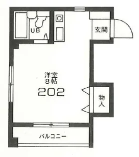 リバーズ多摩【2階】の間取り