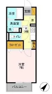 コスモ・ヒロセ【2階】の間取り