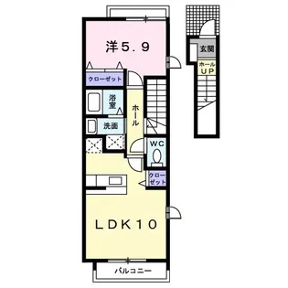 サン・リバー【2階】の間取り