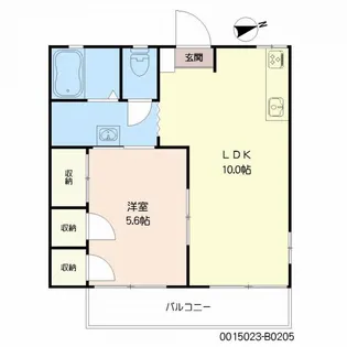 マルセイユ国分町 B棟【2階】の間取り