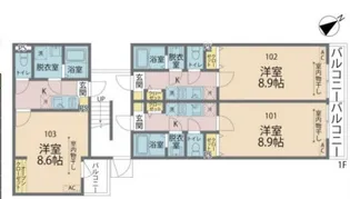 カインドネス町田3【2階】の間取り