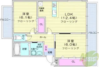 Hause.A.Dorf.ラベンデル【2階】の間取り