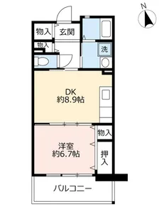 URシティコート千里園【1階】の間取り