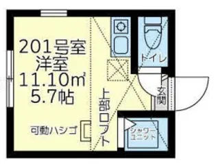 ユナイト小机マイネルリーチ【2階】の間取り