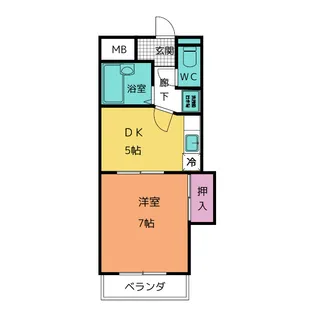 横井ビル【4階】の間取り
