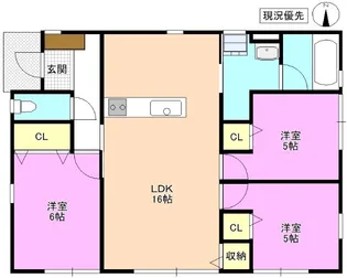 長野県大町市大町【一戸建】の間取り