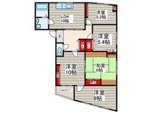 第10小野ビル【4階】の間取り