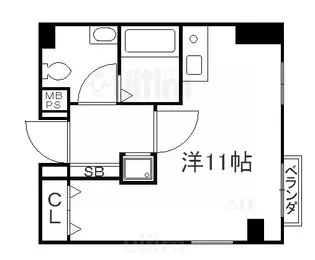 シティロイヤル祇園【3階】の間取り