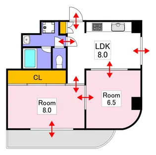 パークサイド幸町【3階】の間取り
