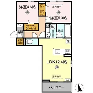 クレールRF【3階】の間取り