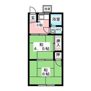 矢武上荘 (山之手)【1階】の間取り