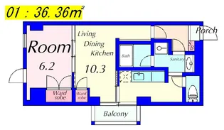 森の雫【8階】の間取り