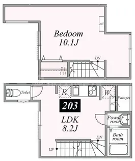 Relation青砥【2階】の間取り