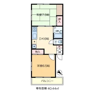 サンハイツみのり【4階】の間取り