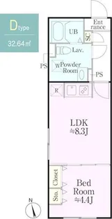 グローリオシェルト練馬桜台【3階】の間取り