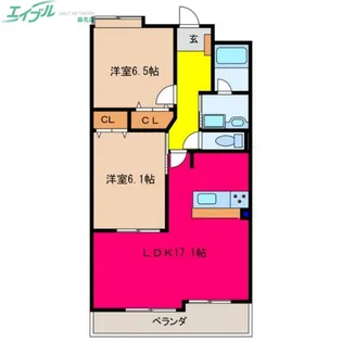 SANTNORE【5階】の間取り