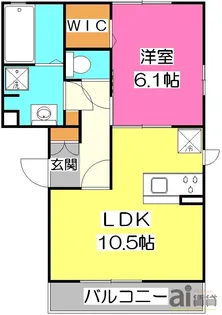 埼玉県所沢市日吉町【アパート】の間取り