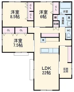 静岡県浜松市中央区有玉台4【一戸建】の間取り