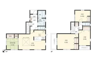 千葉県我孫子市布佐酉町【一戸建】の間取り