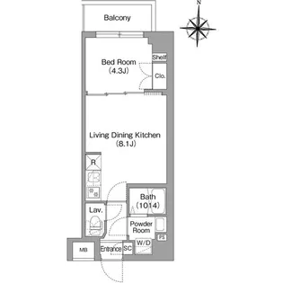 東京都江東区大島8【マンション】の間取り