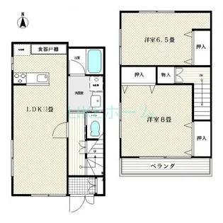 千葉県市川市田尻5【一戸建】の間取り