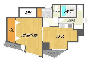 サンハイツ西九条【3階】の間取り