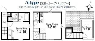 ハーミットクラブハウスノールノール【1階】の間取り