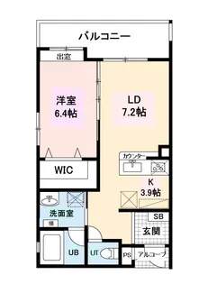 マンションエクセルハエバル【4階】の間取り