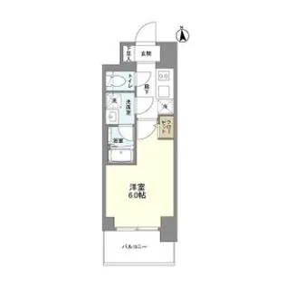 大阪府大阪市浪速区桜川2【マンション】の間取り
