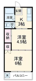 田島ハイツA【1階】の間取り