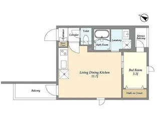 グランカーサ千駄木【2階】の間取り