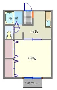 トレンディハウス志波町【1階】の間取り