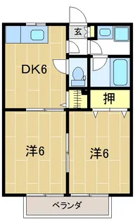 ルネッサンスみやの【1階】の間取り